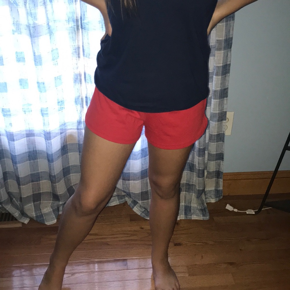 Red shorts